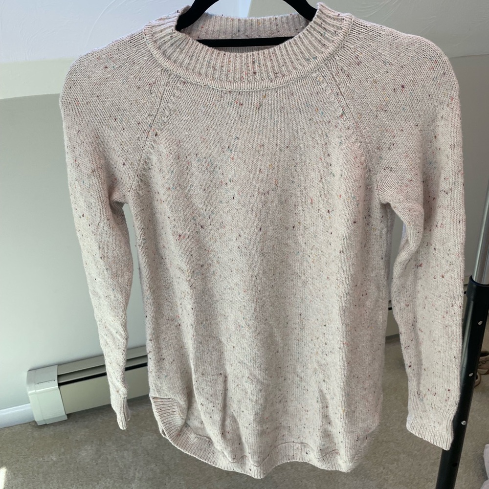 Loft Beige Speckled Sweater